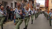 Los CDR se manifiestan contra la procesión de los Caballeros Legionarios en Palafolls