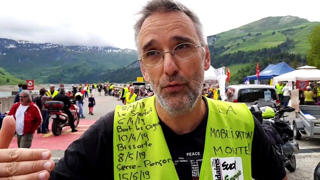 Philippe André du syndicat Sud Energie et membre du collectif citoyen “Faisons barrage”
