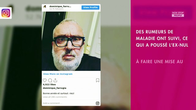 Dominique Farrugia amaigri : Il rassure sur son état de santé