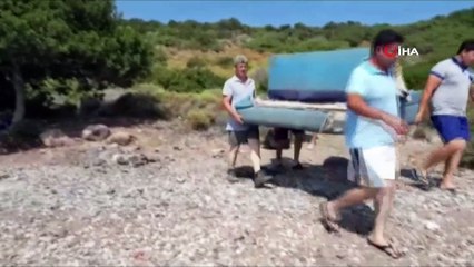 Dünyaca ünlü akvaryum koyunda 4 saatte 33 poşet çöp toplandı