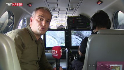 Emniyet'in gökyüzündeki gözü Araklı'daki arama çalışmalarına katıldı