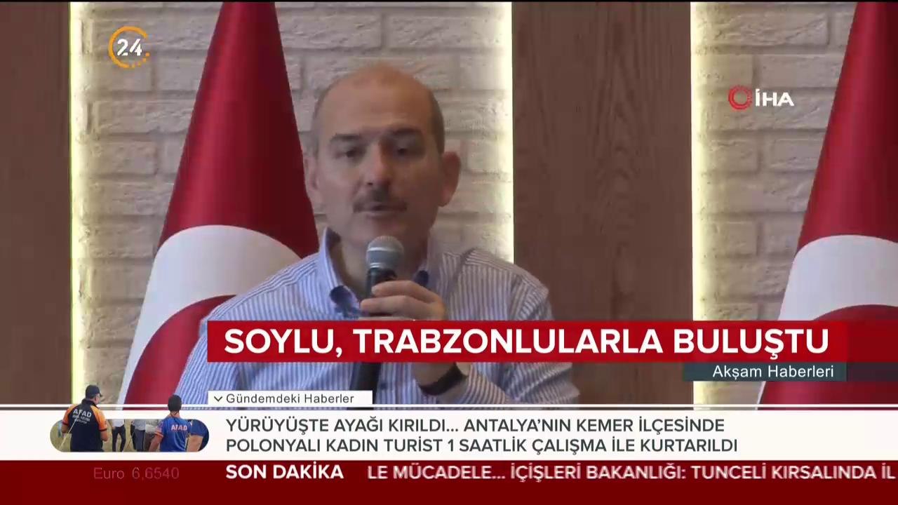 Bakan Soylu Trabzon'da