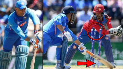 ICC Cricket World Cup 2019:Ind vs Afg:MS Dhoni Stumped For First Time Since 2011 || Oneindia Telugu