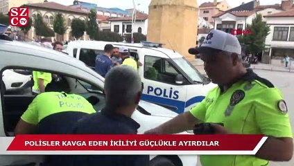 Kazmalı kavgada tarafları polis ayırdı