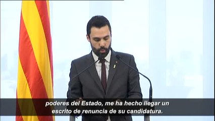 Torrent: "La renuncia de Jordi Sánchez es un acto de generosidad que le honra"