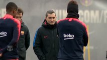El Barça entrena sin sus internacionales