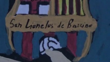 Nuevo grafiti de Leo Messi en Barcelona