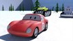 Chasse neige Monster, Trucks & Spid la voiture de course | Dessins animés pour enfants 3D