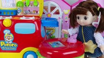 Food car shop and baby doll toys kitchen cooking play - 토이몽