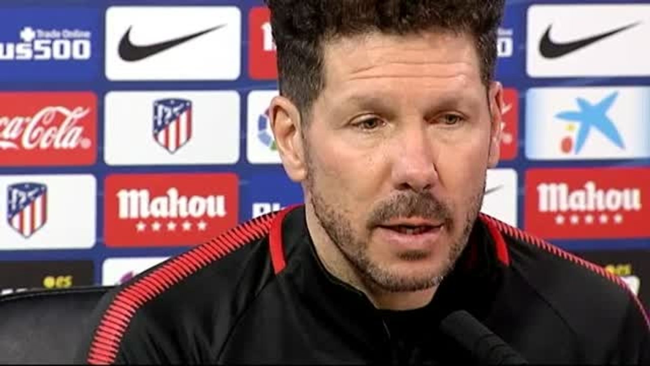 Simeone: "Tengo una plantilla corta pero importante"