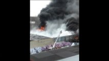 Un incendio en una planta de reciclaje obliga a cortar una línea de tren en Nueva York