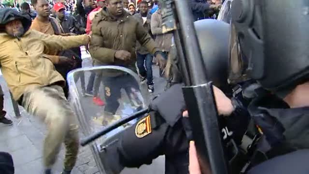 Nuevos disturbios en el barrio de Lavapiés