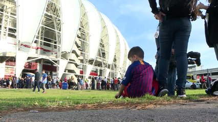 Soy Lionel Messi, un 'menino' de Porto Alegre