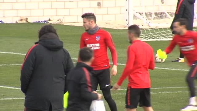 El Atlético prepara la vuelta ante el Lokomotiv sin Costa, Gameiro y Oblak