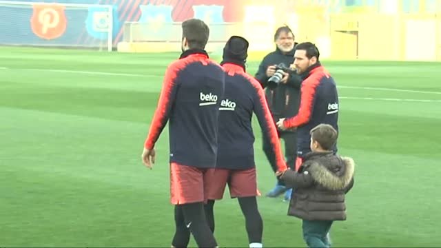 El FC Barcelona prepara el partido contra el Málaga