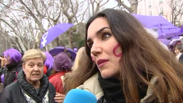 Multitudinaria manifestación del 8 de Marzo por el centro de Madrid
