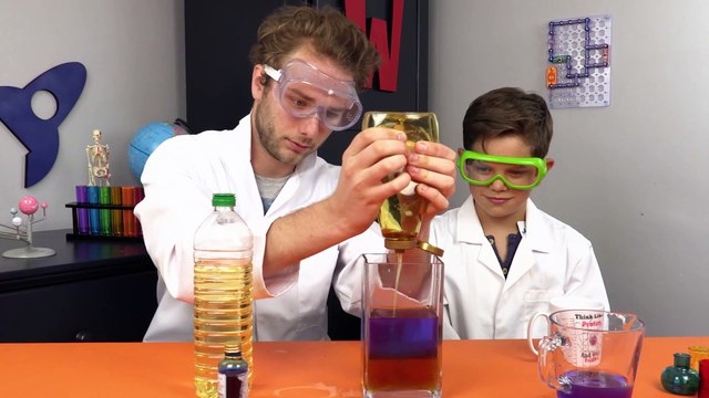Liquid Density Experiment - Minions & Captain America Test ⚗⚠️ Fun Science for Kids⚗⚠️ Crafty Kids