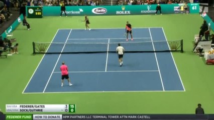 Bill Gates y Roger Federer pareja imbatible en la recaudación benéfica