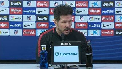 Simeone: "Nuestro objetivo es llegar a las últimas cinco jornadas con opciones"