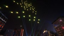 Medio millar de drones ilumina el cielo de la ciudad china de Xi'an