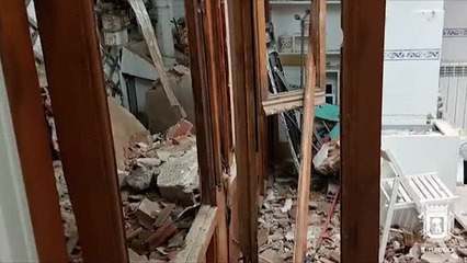 El viento obliga a desalojar un edificio en Madrid