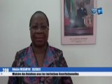 RTG/ Entretien entre le président de l’Assemblée Nationale (AN) Faustin Boukoubi et la ministre des relations avec les institutions constitutionnelles Denise MEKAM’NE