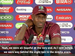 "It's disappointing but I'm proud of the guys" - Holder