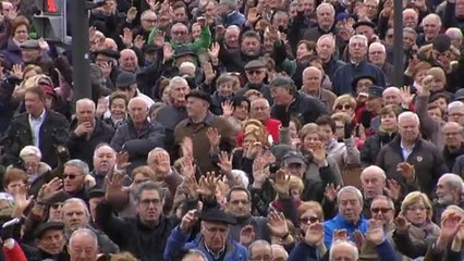 Los jubilados vuelven a manifestarse por unas pensiones dignas