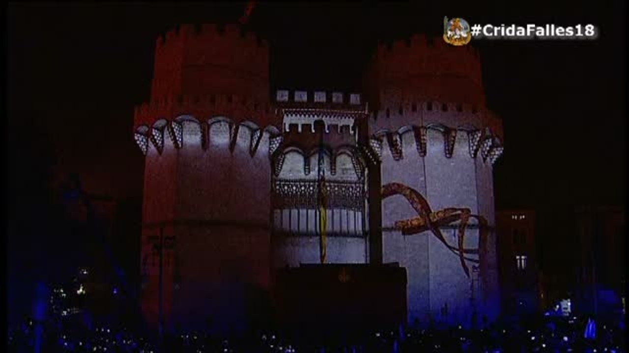 Una espectacular Crida marca el inicio de las Fallas de Valencia 2018