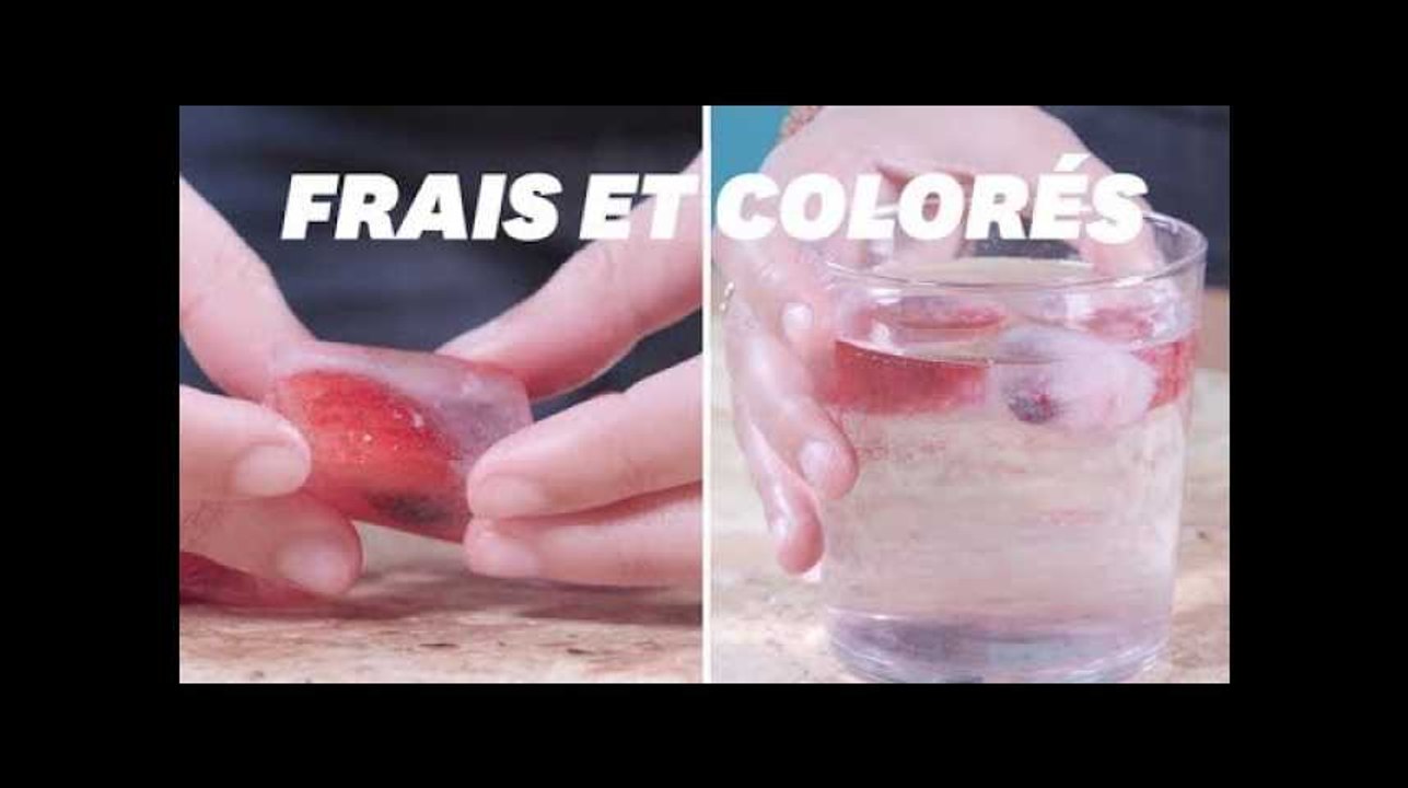 Pendant la canicule, voici la recette idéale de glaçons pour colorer vos apéritifs