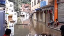 Las intensas lluvias causan graves inundaciones en la ciudad boliviana de Guanay