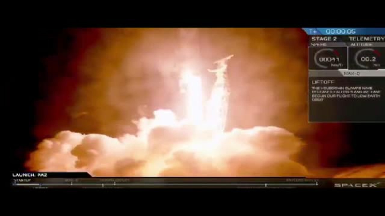 Space X lanza al espacio PAZ, el primer satélit...