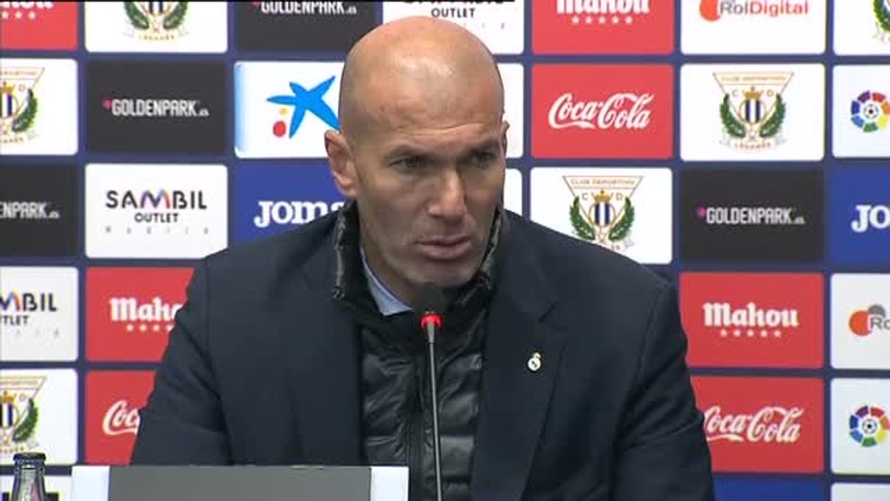 Zidane: "Hemos tenido un momento difícil, pero ahora las cosas nos salen bien"