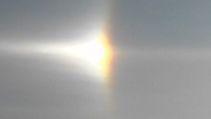 Un invierno de tres soles reina en el cielo de China