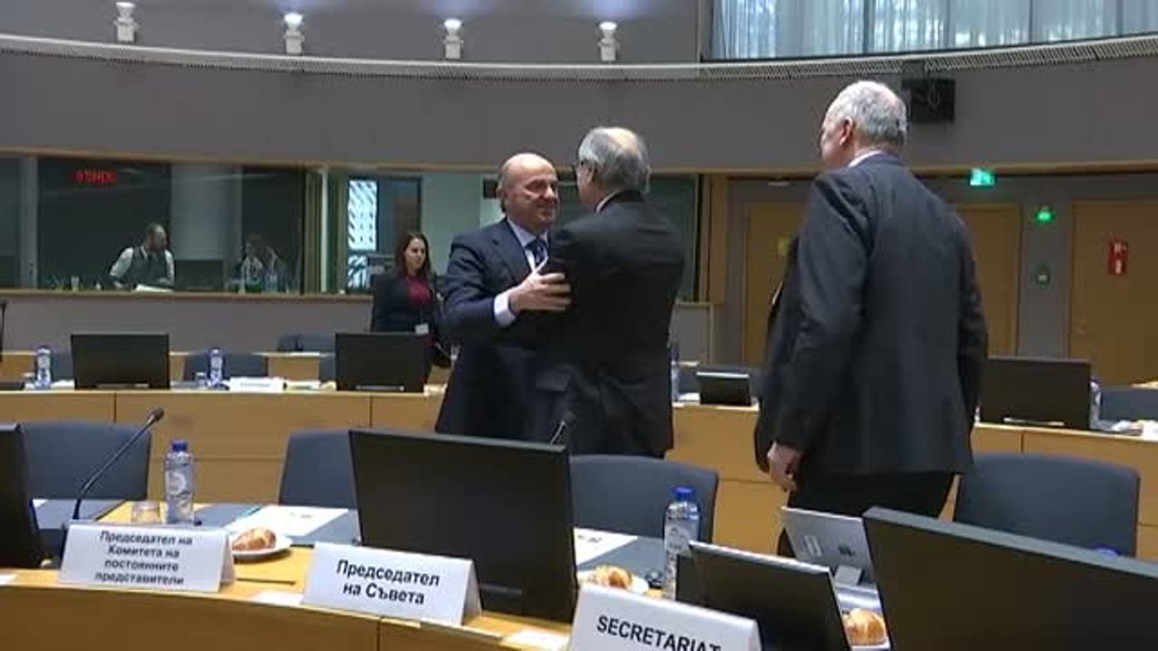 De Guindos se despide de sus compañeros del Ecofin