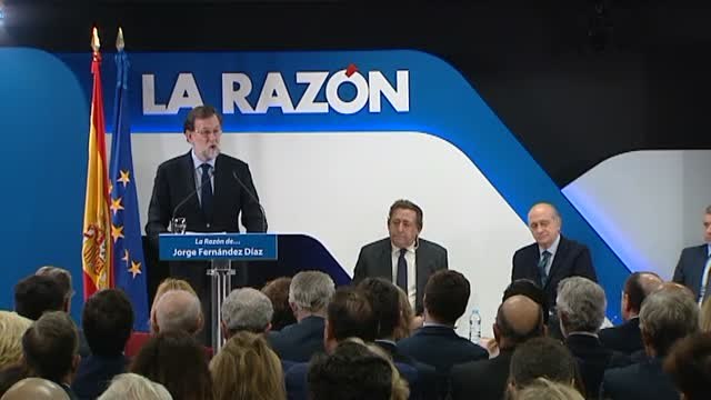 Rajoy ensalza la figura de Jorge Fernández Díaz y lo define como una gran persona