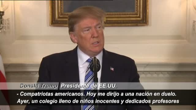 Trump promete trabajar para hacer frente al asunto de la salud mental tras el tiroteo en Florida