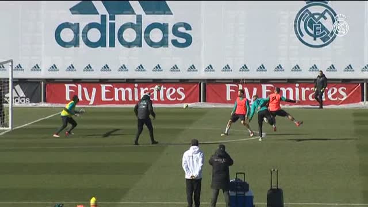 El Real Madrid continúa preparando sus próximos encuentros de Liga y Champions
