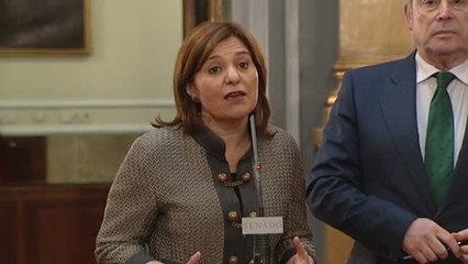 La presidenta del PP valenciano alerta al Senado de que Puig sigue los pasos del soberanismo catalán