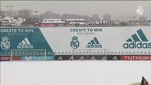 Suspendido el entrenamiento del Real Madrid en Valdebebas por la nevada
