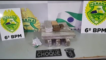 Choque apreende aproximadamente 5 kg de maconha e encaminha família para delegacia