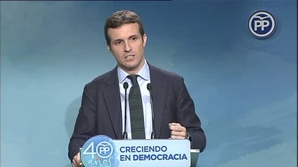 Casado: "Esta resolución del TC es el fin de la escapada de Puigdemont"