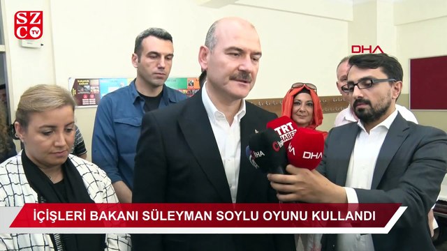 İçişleri Bakanı Süleyman Soylu oyunu kullandı