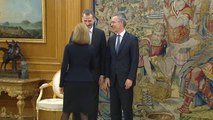 Felipe VI se reúne con el secretario general de la OTAN