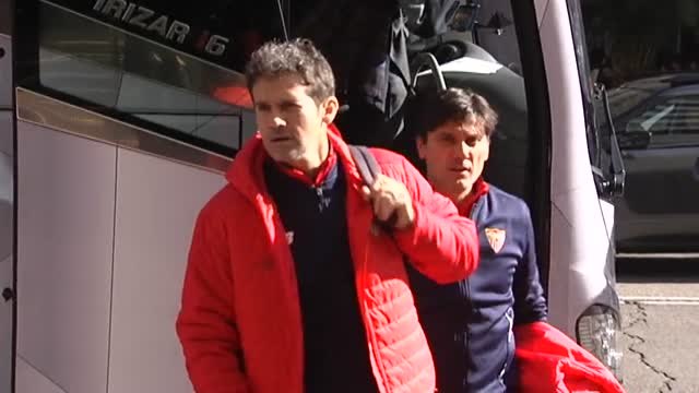 El Sevilla FC ya está en Madrid para enfrentarse al Atlético