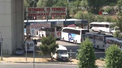 15 Temmuz Demokrasi Otogarı'nda seçim yoğunluğu