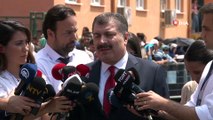 Sağlık Bakanı Fahrettin Koca: Bakanlık olarak, 'Oy kullanabilecek hastalarımızın taşınması planlandı'. Bu çerçevede bugün 3 binin üzerinde sağlık personelimiz çalışmaktadır'