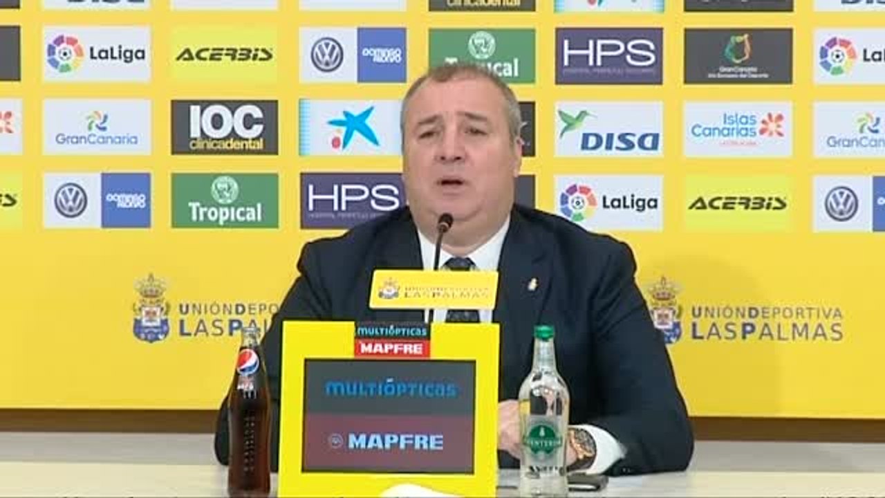 Miguel Ángel Ramírez: "No voy a permitir que los jugadores manchen el escudo de la UD Las Palmas"