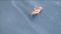 Arde un barco con 50 pasajeros en la costa de Florida