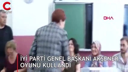 İYİ Parti Genel Başkanı Akşener oyunu kullandı